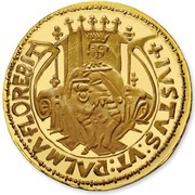 5 Euros Numismatic Treasures - O Justo D.João II; Gold, Portugal, 2010 reverse image