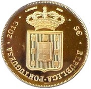 5 Euros Numismatic Treasures - A degolada D. Maria II; Gold obverse image