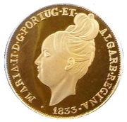 5 Euros Numismatic Treasures - A degolada D. Maria II; Gold, Portugal, 2013 reverse image