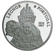 5 Euros Leonor of Portugal; Silver, Portugal, 2014 reverse image