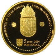 5 Euros Leonor of Portugal; Gold obverse image
