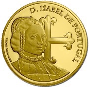 5 Euros Isabella of Portugal; Gold, Portugal, 2015 reverse image