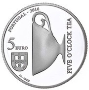 5 Euros Catarina de Bragança; Silver obverse image