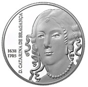 5 Euros Catarina de Bragança; Silver, Portugal, 2016 reverse image