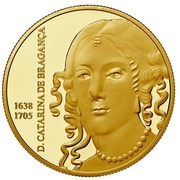 5 Euros Catarina de Bragança; Gold, Portugal, 2016 reverse image