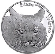 5 Euros Iberian Lynx; Silver, Portugal, 2016 reverse image