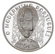 5 Euros The Modernism - Almada Negreiros; Silver, Portugal, 2016 reverse image