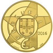 5 Euros The Modernism - Almada Negreiros; Gold obverse image