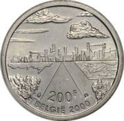 200 Francs - Albert II Dutch text; The City obverse image