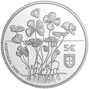 5 Euros The Four Leaf Clover; Silver obverse image