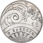 5 Euros The Baroque Age, Portugal, 2018 reverse image