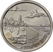 200 Francs - Albert II German text; Nature obverse image