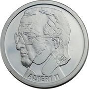 200 Francs - Albert II German text; Nature, Belgium, 2000 reverse image