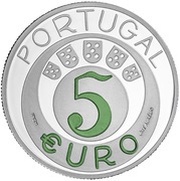 5 Euros 45th anniversary of the carnation revolution; Silver obverse image