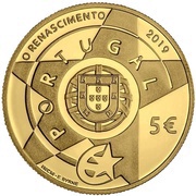 5 Euros The Renaissence; Gold obverse image