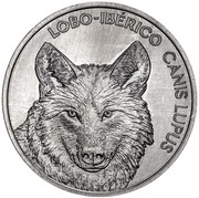 5 Euros Iberian wolf, Portugal, 2019 reverse image