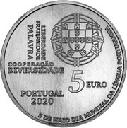 5 Euros Portuguese language day obverse image