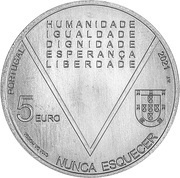 5 Euros Aristides de Sousa Mendes obverse image