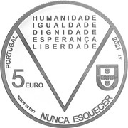 5 Euros Aristides de Sousa Mendes; Silver obverse image