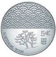 5 Euros A Arte da Laca; Silver obverse image