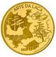 5 Euros A Arte da Laca; Gold, Portugal, 2021 reverse image