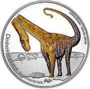 5 Euros Dinheirosaurus Lourinhanensis; Silver reverse image