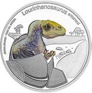 5 Euros Lourinhanosaurus antunesi; Silver, Portugal, 2022 reverse image
