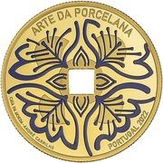 5 Euros The Art of Porcelain; Gold, Portugal, 2022 reverse image