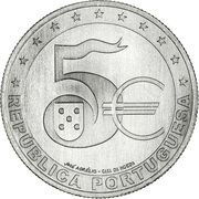 5 Euro 20 years of the Euro - copper-nickel obverse image