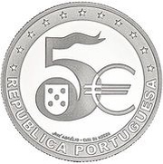 5 Euros 20 years of the Euros - silver proof obverse image