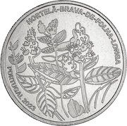 5 Euros Longleaf spearmint (mentha longifolia, Portugal, 2023 reverse image