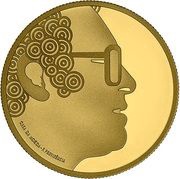 5 Euros José Afonso; Gold, Portugal, 2023 reverse image