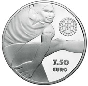 7½ Euros Sport Heroes - Eusébio; Proof issue obverse image