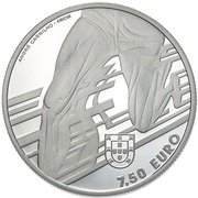 7½ Euros Sport Heroes - Carlos Lopes; Proof Issue, Portugal, 2017 reverse image