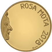 7½ Euro Sport Heroes - Rosa Mota; Gold, Portugal, 2018 reverse image