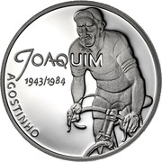 7½ Euro Sport Heroes - Joaquim Agostinho; Proof issue, Portugal, 2019 reverse image