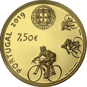 7½ Euro Sport Heroes - Joaquim Agostinho; Gold obverse image