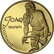 7½ Euro Sport Heroes - Joaquim Agostinho; Gold, Portugal, 2019 reverse image