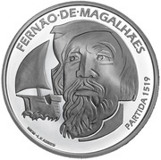 7½ Euros 500th anniversary of Magellan circun-navigation; Proof issue, Portugal, 2019 reverse image
