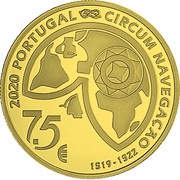 7½ Euros The passage of the strait; Gold obverse image