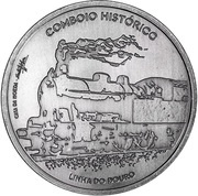 7½ Euros Historical trains reverse image