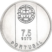 7½ Euros Gonçalo Byrne; Silver obverse image