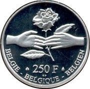 250 Francs Marriage Philippe and Mathilde obverse image
