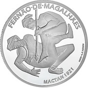 7½ Euros Mactan 1521; Proof issue, Portugal, 2021 reverse image