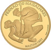 7½ Euros Mactan 1521; Gold, Portugal, 2021 reverse image