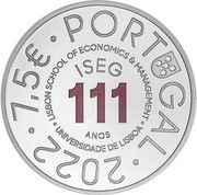 7½ Euros ISEG; Proof issue obverse image