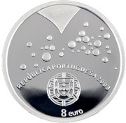 8 Euros Values of Football - Passion; .925 Silver obverse image