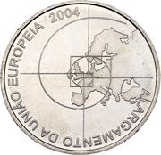 8 Euros Enlargement of European Union, Portugal, 2004 reverse image