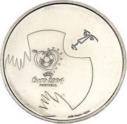 8 Euro Football - The Keeper's Save, Portugal, 2004 reverse image