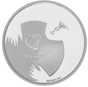 8 Euros Football - The Keeper's Save; .925 Silver, Portugal, 2004 reverse image